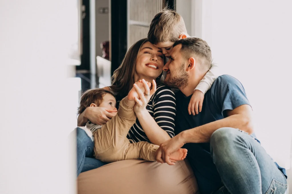 imagen de familia feliz